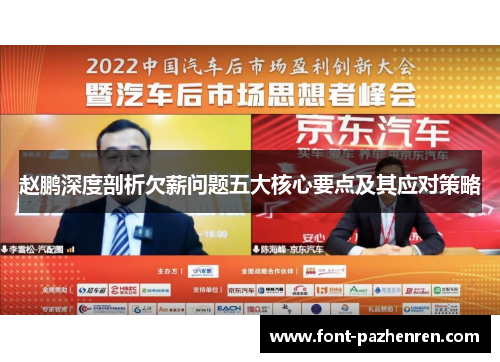 赵鹏深度剖析欠薪问题五大核心要点及其应对策略